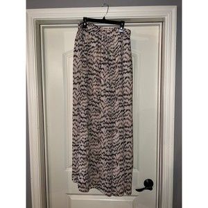 CAbi Skirt Style 327 | Tan and Brown Striped Maxi Skirt | Size: Women’s Small